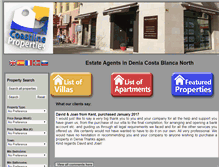 Tablet Screenshot of coastlinepropertiesspain.com